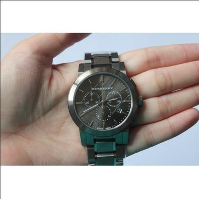 Connie代購#限時免運 BURBERRY巴寶莉 英倫經典格紋計時腕錶-IP黑(BU9354) 巴寶莉手錶 男錶 手錶氣質經典 三號店