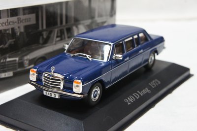 【超值特價】1:43 Altaya Mercedes Benz 240 D W115 long 1973 藍色