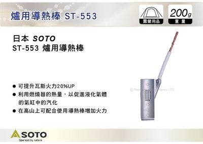 ||MyRack|| 日本SOTO 爐用導熱棒 ST-553 Power Booster 雙爐專用導熱棒 高山適用