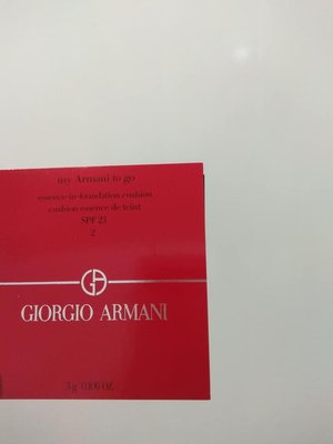 Giorgio Armani 亞曼尼 完美絲絨持久氣墊粉蕊3g送Giorgio Armani 完美絲絨水慕斯粉底1ml