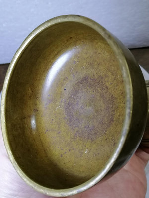 【二手】一個老銅供杯 老銅件 銅質細膩  漿皮殼熟 老物件 老貨 舊藏【破銅爛鐵】-684