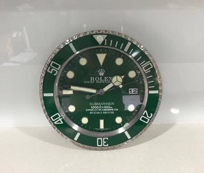 Rolex 勞力士 手錶面盤 水鬼 GMT 數字 靜音 夜光 時鐘 掛鐘 日期顯示 下單私訊告知顏色
