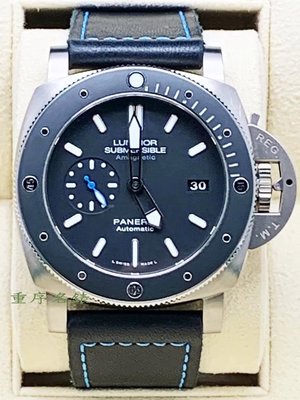 重序名錶 PANERAI 沛納海 SUBMERSIBLE PAM1389 PAM01389 防磁鈦金屬 自動上鍊潛水腕錶