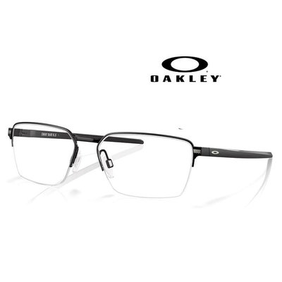 【原廠公司貨】Oakley奧克利 SWAY BAR 鈦金屬半框光學眼鏡 精緻彈簧鏡臂 OX5076 01 56mm 霧黑