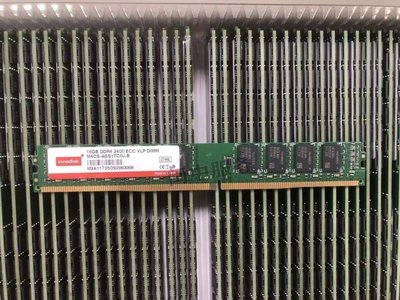 全新innodisk/宜鼎16G DDR4 2400 ECC VLP窄條 DIMM 純ECC 伺服器
