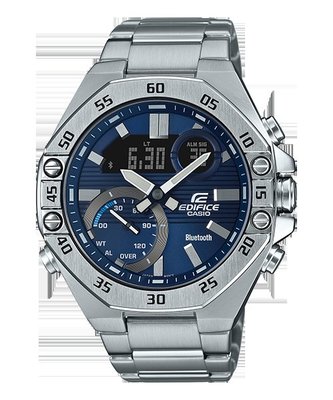CASIO手錶公司貨EDIFICE八角形 藍牙智慧錶款 ECB-10D-2A