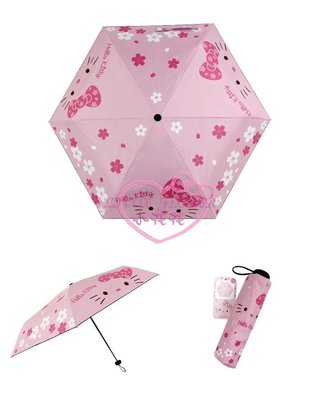 小花花日本精品♥Hello Kitty自動開合折傘 遮陽傘 陽傘 雨傘 直傘~3