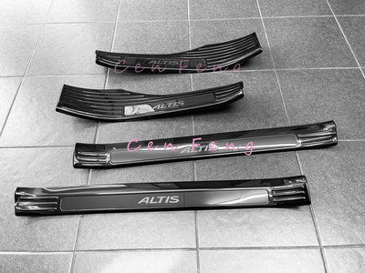 涔峰ＣＦ☆(黑鈦)TOYOTA 19年後 ALTIS 12代 內迎賓踏板 內門檻條 白金踏板 白金飾板 不鏽鋼 踏板