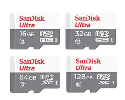 SanDisk Ultra 128G 64G 32G 16G micro SD SDXC C10 100MB