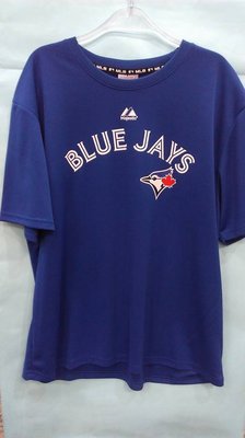 MLB美國大聯盟 藍鳥隊 流行款 無背號 圓領徘汗 透氣T恤 寶藍 6330268-550