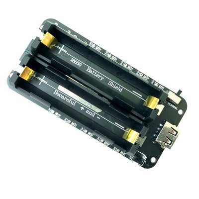 開發板及感測設備外接電源模組 DC5V及3.3V雙電壓輸出 18650電池座帶充電保護 2顆型
