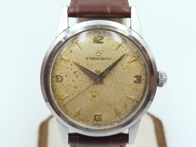 【ETERNA】ETERNA-MATIC綺年華  數字米面 不銹鋼自動 經典錶款 機1249UC