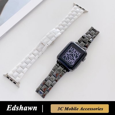 Apple Watch 錶帶高檔經典陶瓷手錶替換手鍊錶帶 蘋果手錶8代7代6代SE 49mm 45mm 41mm配件