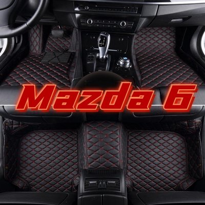(）適用Mazda 6 馬自達6 馬6 馬六 腳踏墊 專用包覆式汽車皮革腳墊  全包圍腳踏墊mazda6 wagon-飛馬汽車