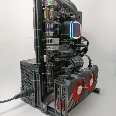 免運電腦機殼ITX ATX MATX 電腦 開放式 機架 機箱 水冷機箱 礦工~正品 促銷