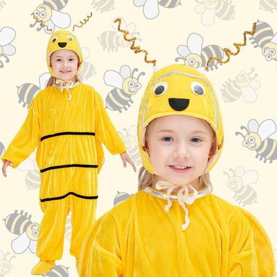 歐美萬圣節新款男女兒童演出服動物角色扮演小蜜蜂晚會表演服裝