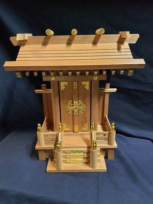 日本製檜木神棚/神龕(36x41x19cm)