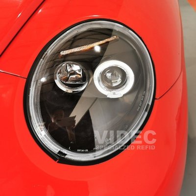 威德汽車精品 福斯VW BEETLE 金龜車 98-05 光圈 魚眼 銀底 黑底 大燈