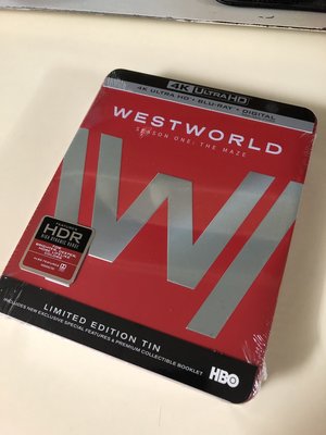 毛毛小舖--藍光BD 西方極樂園 第一季 4K UHD+BD 限量鐵盒版(中文字幕) Westworld 西部世界