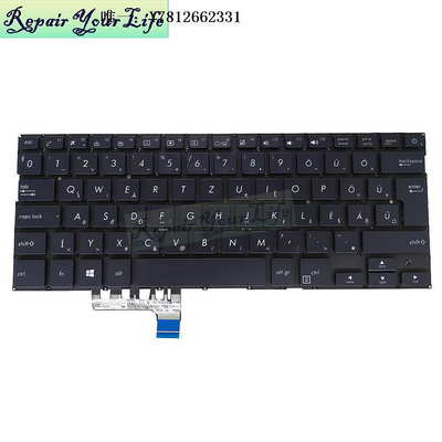 電腦零件全新原裝ASUS華碩 UX331 UX331UN UX331UA 筆記本鍵盤 背光 HU筆電配件