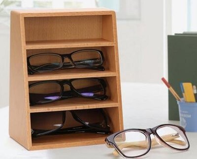日本進口 好品質眼鏡展示架遙控器手機雜物置物架文具眼鏡收納盒收納架客廳桌上儲物盒 3657b