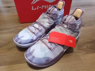 3 月光紫配色籃球鞋 李寧音速9 US12 29.5CM 全新正品公司貨