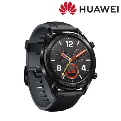 華為 HUAWEI WATCH GT 智慧手錶-曜石黑矽膠錶帶 全新未拆 藍芽連線 衛星定位 運動款 保固一年