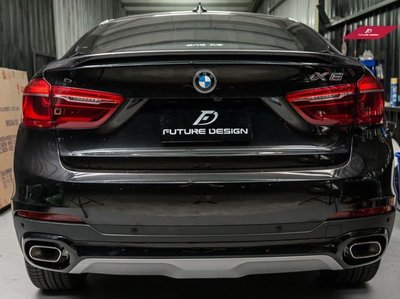 【政銓企業有限公司】BMW F16 X6 升級方管 尾飾管 含下巴 下擾流 新款X6 升級 方管套件 免費安裝 現貨供應