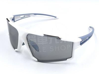 【單車元素】新款 CATEYE A.R. III 2片式 偏光 太陽眼鏡 防風眼鏡 護目鏡 運動眼鏡 附近視框 白框銀灰