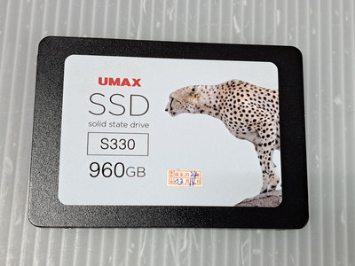 電腦雜貨店→ UMAX S330 2.5吋 固態硬碟 SSD 960G 二手良品 $1300