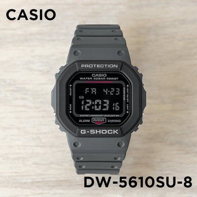 【金台鐘錶】CASIO卡西歐G-SHOCK 雙層錶圈設計 耐衝擊構造、防水200米、DW-5610SU-8
