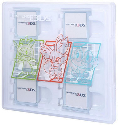 任天堂 NINTENDO 3DS 神奇寶貝 X Y首批特典 專用遊戲卡收藏盒 收納盒 遊戲片 6入 POKÉMONX Y