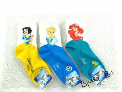 ~*BlueBo*~韓國進口 韓國短襪 迪士尼公主系列 短襪~韓國製
