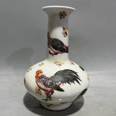 大清乾隆年制，粉彩大吉大利花瓶1560 （50件粉彩）0011701