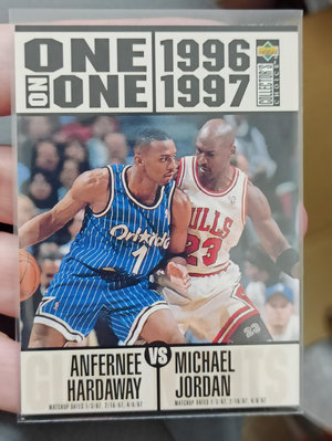 1996-7 Michael Jordan Upper Deck Collector's Choice ONE on ONE Anfernee Hardaway