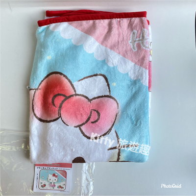 [Kitty 旅遊趣] Hello Kitty 小毛毯 凱蒂貓 毯子 被子 膝蓋毯 披毯 美樂蒂雙子星酷洛米哆啦A夢