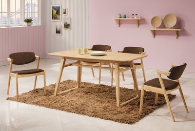 【zi_where】北歐丹麥 復古Kai Kristiansen 原木 復刻咖啡色布面餐椅/單椅$2415
