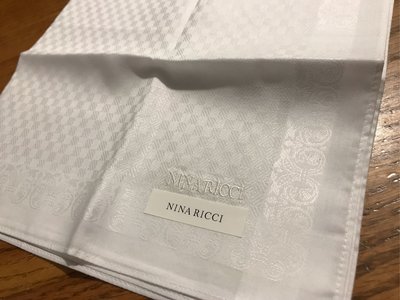 日本手帕  擦手巾 Nina Ricci  no..34-14 48cm 素面