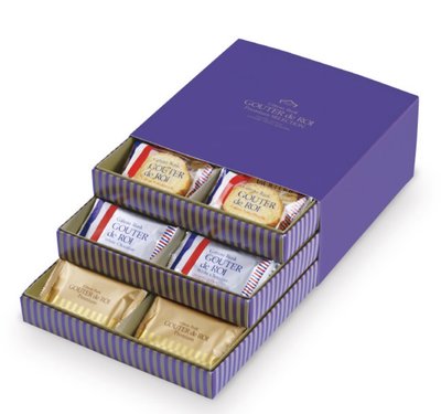 Mei 本舖☼預購 ！日本 GOUTER de ROI 2022 過年 新年 禮盒 法國麵包脆餅 黑巧克力 共44枚