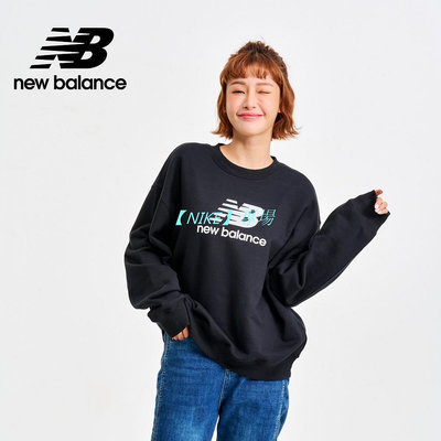 【NIKE 專場】【New Balance】 NB NB大學T衛衣長袖上衣_女性_黑色_WT41503BK
