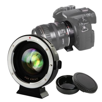 VILTROX 唯卓Speed Booster 自動對焦 減焦增光 EF-M2 Canon EF鏡頭轉M4/3機身轉接環