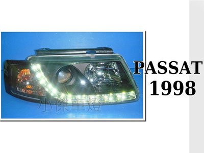 小傑車燈精品--全新 福斯 VW PASSAT 98 99 00 年 B5 仿R8 燈眉魚眼黑框大燈 PASSAT大燈