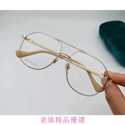 GUCCI【可刷卡分期】古馳-GG1091O(無鏈條版)光學眼鏡 飛行員眼鏡 雙槓眼鏡 復古造型眼鏡 飛官眼鏡