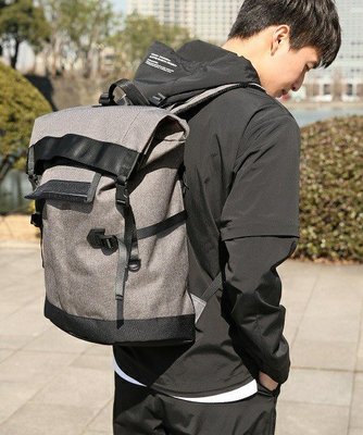 【Mr.Japan】日本限定 GLOBAL WORK 後背包 反折 大容量 a4 通勤 休閒 上課 包包 包 灰 預購款