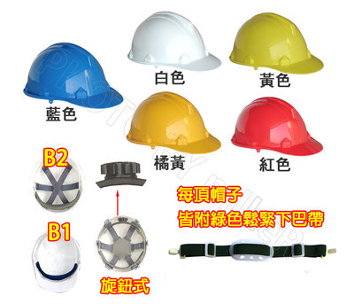 【含稅-可統編】藍鷹牌 HC-32 工程安全帽 ABS 無旋鈕工程安全帽 B1內襯 【PE一體成型】