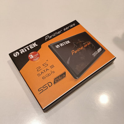 RITEK錸德 256GB SSD固態硬碟 SATA-III 2.5吋 公司貨正品 MIT 三年保固~2027/4 全新未拆封