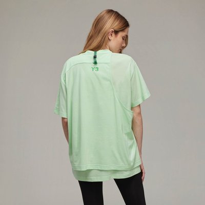 緋聞 / Y-3 (Y3) 注目 / 粉綠 / 立體 / 層次 / 短袖 / 背心 / T恤 / T-Shirt 🎀
