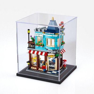 展示盒 防塵盒 收納盒 亞克力展示盒適用LEGO31105城鎮玩具店透明防塵罩手辦動漫收納盒
