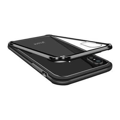 泳 SwitchEasy iGlass iPhone Xs / X 5.8吋 TPU邊框+鋁框9H玻璃背蓋保護殼鋁框9H