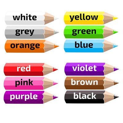 特價！color pencils顏色教學卡片英語教具